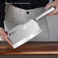 Couteaux de cuisine de qualité garantie, 18 cm, en acier inoxydable, pour trancher, hacher les os, couper les légumes, couteau de cuisine
