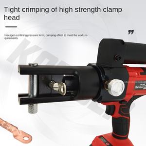 คีมย้ำสายไฮดรอลิกแบบพกพา 21V ชาร์จไฟได้ ใช้แบตเตอรี่ลิเธียมไอออน สำหรับย้ำหัวต่อทองแดงและอะลูมิเนียม - Product Image 3