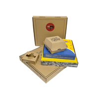Scatole in Cartone Ondulato Kraft Personalizzate a Basso Prezzo per Pizza e Imballaggio Alimentare, Ecologiche con Goffratura Disponibile