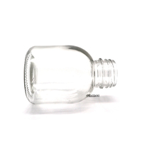 Gordo redondo botella de vidrio de bebida de 250ml 350ml 500ml con Anti-robo de tapas