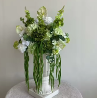 F188 Boule de fleurs artificielles de luxe en soie de haute qualité Greeny Yboland pour décorations de table d'allée de mariage, fêtes et décoration intérieure