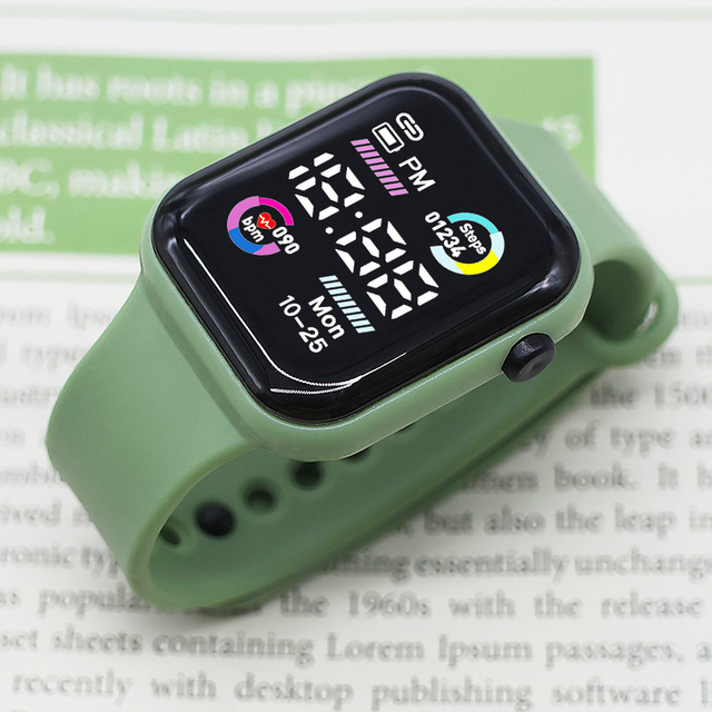Best Selling Cheap New Button Electronic Watch High Appearance Trendy Unisex Student Wristwatch Luminous Sports Watch
