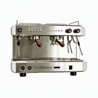 Mesin Espresso Komersial Profesional 2 Grup dengan Pompa Rotary 9 Bar Pembuat Kopi Italia untuk Kedai Kopi & Restoran