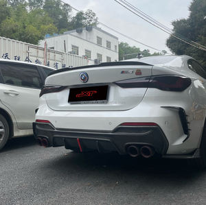 Difusor de parachoques trasero de fibra de carbono estilo G22 3D para <span class=keywords><strong>BMW</strong></span> 4 Series G22 G23 Coupe Spoiler Lip Body Kit <span class=keywords><strong>2020</strong></span> + - Product Image 5