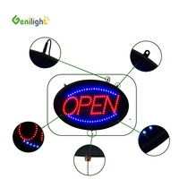 Enseigne LED d'intérieur super lumineuse à fenêtre ouverte, multicolores, avec animation clignotante pour magasins, bars, bureaux, utilisation automobile - Décoration publicitaire