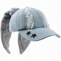 Chapeaux Y2k Nouveaux  Tenues Kpop Casquette de baseball Hip-hop Beanies Jeans Chapeau à oreilles de lapin pour fille