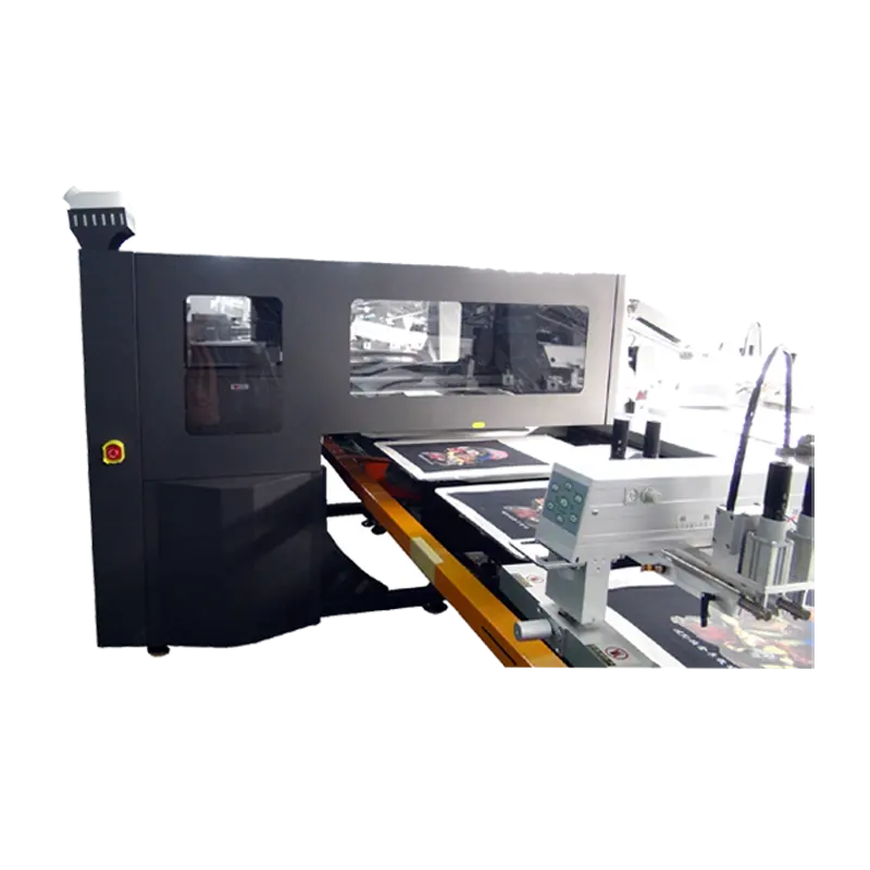 Máquina de impressão oval de tela de seda automática, alta velocidade para camisetas com 8 cabeças da impressora digital