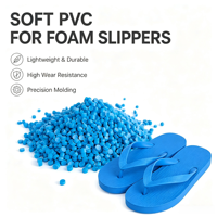 Granulés de PVC haute performance pour la fabrication de composants de chaussures, composé de PVC flexible pour sandales et pantoufles