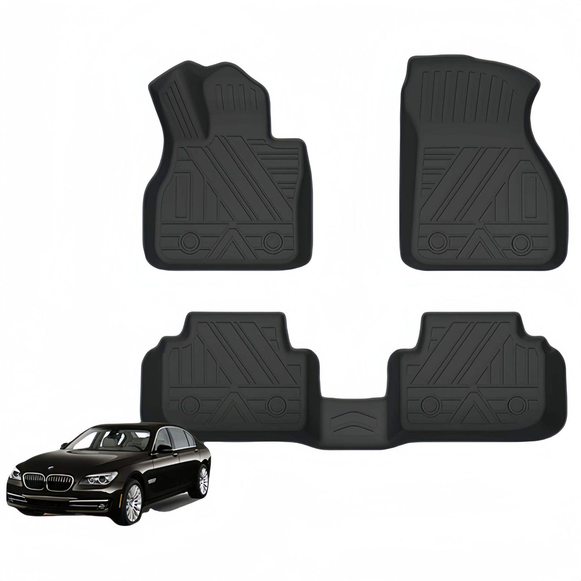 16-23 pour le tapis de plancher de voiture de Trois-boîte de BMW 1 série