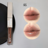 Vente en gros de gloss à lèvres double embout, fini velours mat, effet hydratant, enrichi en beurre de karité et vitamine E, illuminateur de teint, maquillage féminin, OEM ODM