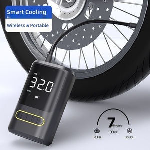 <span class=keywords><strong>Compresseur</strong></span> d'air portable sans fil 6000 mAh 150 PSI haute pression étanche léger avec affichage numérique - Product Image 5