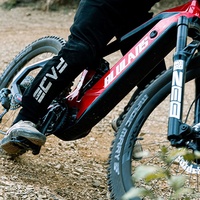 Vélo Électrique S10 Noir Rouge 27,5 Pouces avec Roues DT, Moteur M600 500W, Batterie au Lithium, 12 Vitesses, VTT S10 ULT 12 Vitesses