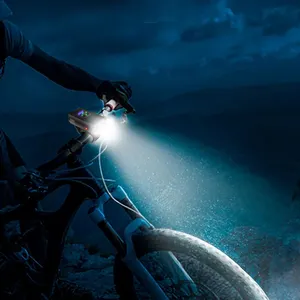2 * T6 Led Voor Usb 200M Oplaadbare Mountainbike Fietslamp 500lm Fiets Koplamp Zaklamp Fietsen Fietslicht