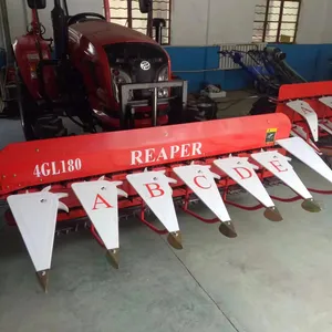 Rice Reaper dengan 10HP 12HP traktor berjalan untuk panen beras gandum