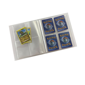 4 pocket clear trading card binder 3" photo album to hold football cards