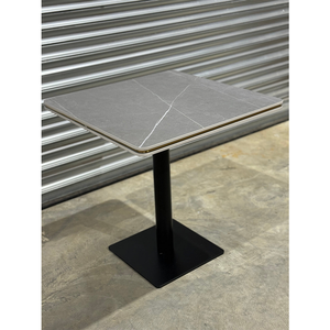Tavolino moderno in marmo <span class=keywords><strong>quadrato</strong></span> <span class=keywords><strong>nero</strong></span> con piede <span class=keywords><strong>quadrato</strong></span> <span class=keywords><strong>nero</strong></span> - Product Image 4