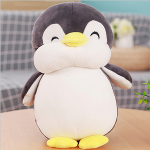 Schattige zachte dikke pinguïnpop van katoenen pluche speelgoed voor kinderen, slaapkussenpop, verjaardagscadeau voor meisjes - Product Image 4
