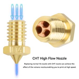 Accesorios para Impresora 3D de Alta Velocidad, <span class=keywords><strong>Boquilla</strong></span> CHT Clonada de 0.2mm 0.3mm 0.4mm 0.5mm, <span class=keywords><strong>Boquilla</strong></span> de Latón <span class=keywords><strong>E3D</strong></span> <span class=keywords><strong>V6</strong></span> de Alto Flujo Resistente al Desgaste de 1.75mm - Product Image 3
