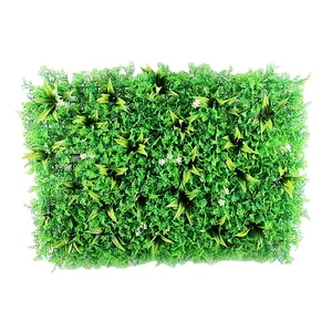 Aangepaste Lente Wanddecoratie Tuin Kunstmatige Bladplanten Plastic Gras Outdoor Kunstmatige Buxus Paneel
