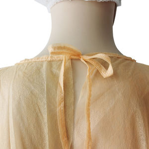 व्यक्तिगत सुरक्षा पीई लेपित निविड़ अंधकार डिस्पोजेबल nonwoven अभेद्य अलगाव गाउन स्तर 2 पीपी + पीई अस्पताल लंबी गाउन - Product Image 5