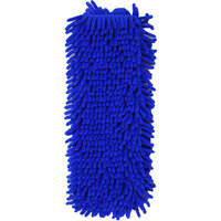 FF6402 Recharges de serpillères plates pour la maison avec tissus de nettoyage élastiques lavables pour usage humide et sec, tampons de serpillière en chenille
