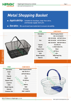 Panier de courses à double poignée, grande capacité, durable et facile à transporter, en PP bleu, 45L, pour supermarché et épicerie, B-43