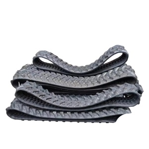 Expédition rapide, mini-excavatrice de marque OEM, patins de chenilles en caoutchouc naturel noir, pièces détachées pour excavatrice - Product Image 6