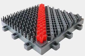 Heavy Duty Interlocking Door <b>Mat</b> with Drainage Plastic Flooring for Patio or Garage - Product Image 5