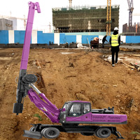 Plataforma de Perforación Rotatoria, Mesa Giratoria Flexible para Construcción, Ángulo de Giro de 360 Grados °   Máquina Perforadora Rotativa de Impacto