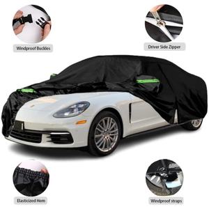 Housses de voiture imperméables compatibles avec Porsche Panamera 2014-2024 avec porte à fermeture éclair pour une protection contre la pluie, la neige, les UV et le vent - Product Image 2