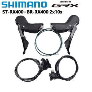 Shimano GRX RX400换挡器右左2x10s速度ST-RX400 + BR-RX400液压盘式制动钳RX400一对公路自行车换挡