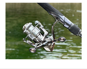 Mulinello da Pesca in Metallo Luya con Bobina Poco Profonda, Anti-Acqua Marina, Lancio a Lunga Distanza, Doppio Manovella Avvitabile, per Mano Sinistra - Product Image 2