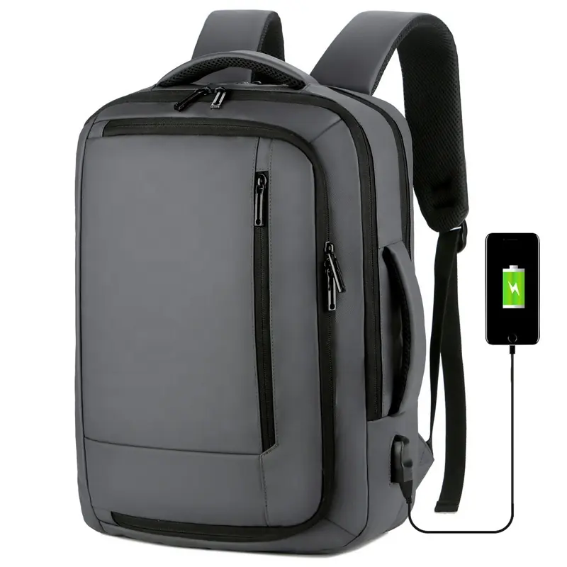 대용량 노트북 가방 여행 배낭 USB 충전 비즈니스 배낭 대용량 맞춤형 로고 노트북 가방