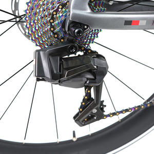 Roue de vélo de route à changement de vitesse électronique en fibre de carbone R12pro <span class=keywords><strong>pour</strong></span> EDS-2*13 vitesses radio variable, disque à huile, jante en carbone, moyeu arrière à moteur - Product Image 4
