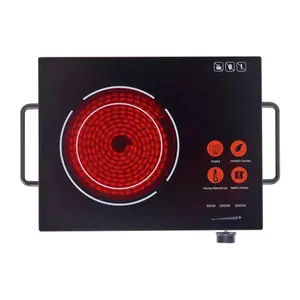 OPUR 2200W סיר חם קמפינג בית בישול שימוש חשמלי תנור חם צלחת אחת צורב חכם מגע פנל