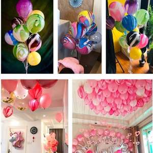 Coloré mariage fête d'anniversaire décoration ballons enfants jouets Air hélium Globos 12 pouces Agate marbre Latex ballons - Product Image 6