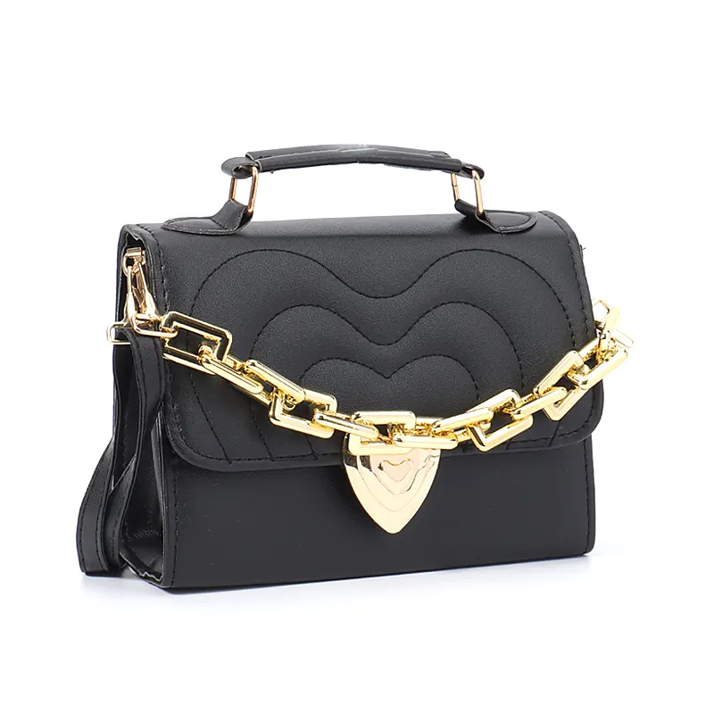 2022 New Arrived wholesale fashion designer ladies Heart Lock bags famous brands Golden Chain bags handbags for women