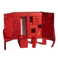 Lipack vente en gros boîte-cadeau en papier de carton de luxe calendrier de l'avent boîte vide