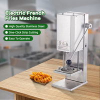 Machine électrique professionnelle à épaisseur réglable (3mm-10mm) pour la découpe en spirale de taro, radis, carotte et la fabrication de frites bouclées