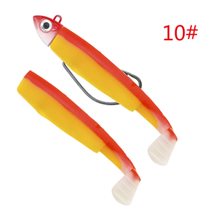 <span class=keywords><strong>Leurre</strong></span> <span class=keywords><strong>Souple</strong></span> Easy Shiner pour Pêche en <span class=keywords><strong>Mer</strong></span>, Swimbait Tête Plombée 5-200g, <span class=keywords><strong>Black</strong></span> <span class=keywords><strong>Minnow</strong></span> pour Pêche au Bar et Brochet - Product Image 2