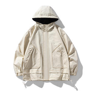 Nueva chaqueta <span class=keywords><strong>de</strong></span> otoño para <span class=keywords><strong>hombre</strong></span>, cuello levantado, <span class=keywords><strong>moda</strong></span> coreana, conejo, ajuste holgado, longitud larga, estilo informal, logotipo frontal transfronterizo para <span class=keywords><strong>Amazon</strong></span> - Product Image 3