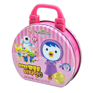 Custom wholesale candy tin box with handle retro lunch tin box