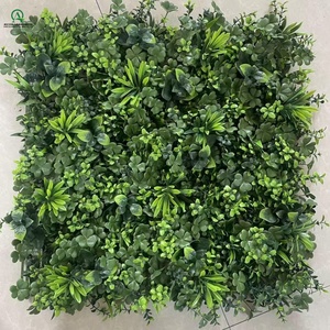 Panneau de clôture artificielle en buis et <span class=keywords><strong>jasmin</strong></span> de 20 x 20 pouces, haie de lierre, haie de topiaire, mur végétal, toile de fond pour balcon et patio - Product Image 4