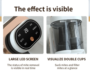 Jinboyang Large Capacity Double Cups Portable Vacuum Cleaner Sensor Technology Dust Mite <strong>Controller</strong> 100 <strong>AW</strong> Suction Power - Product Image 6