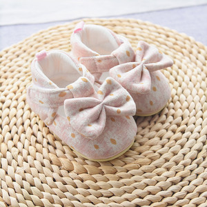 Premières chaussures pour bébé 0-1 an, semelle souple, anti-chute, chaussures de marche précoce pour bébé, nœud, chaussures pour nouveau-né fille - Product Image 5