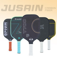 USAPA approuvé 16mm Pro Level Pickleball Paddle Raquette 18K En Fiber De Carbone Edgeless Cadre Portable Thermoformé Nid D'abeille Noyau PP