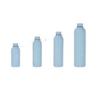 Bouteille d'eau en acier inoxydable couleur pastel mate, isotherme à double paroi, petite ouverture, thermos, logo personnalisé, réutilisable, pour le sport - Product Image 3