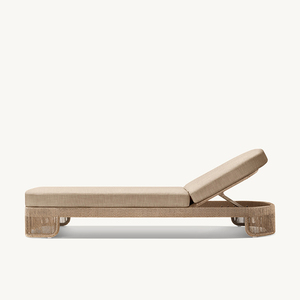 أنيق حديث خارجي خشب الساج المتسكع خشب الساج مقاوم للماء حديقة الشاطئ فناء حديقة تصميم الفندق - Product Image 2