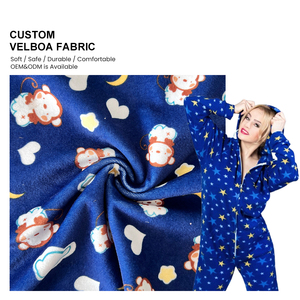 Dịch vụ chuyên nghiệp tùy chỉnh in micro <span class=keywords><strong>Velboa</strong></span> vải <span class=keywords><strong>polyester</strong></span> Velour vải cho hàng may mặc - Product Image 1