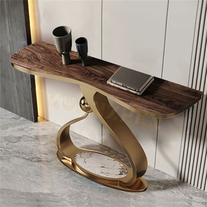 Đồ Nội Thất Phòng Khách Mới Desgin Thép Không Gỉ Màu Xanh Hàng Đầu Hiện Đại Giao Diện Điều Khiển Bảng Thiêu Kết Đá Giao Diện Điều Khiển Bảng Bảng - Product Image 6